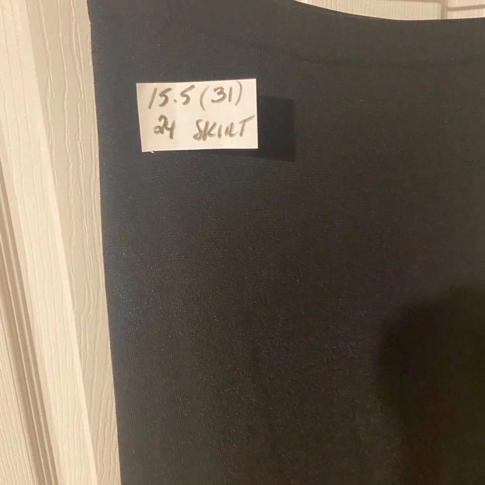 Sag Harbor Classic Black Pencil Skirt